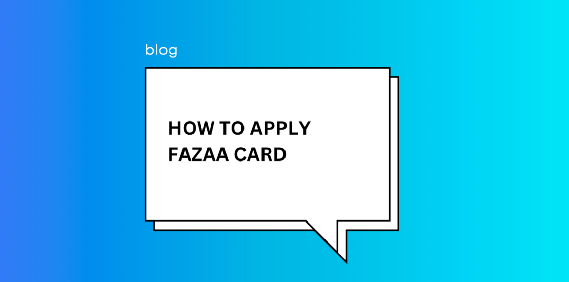 How to Apply Fazaa Card online